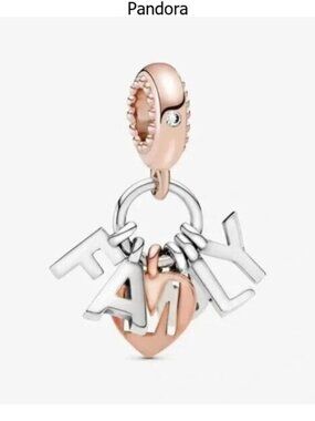 Pandora Family Letters Dangle Charm